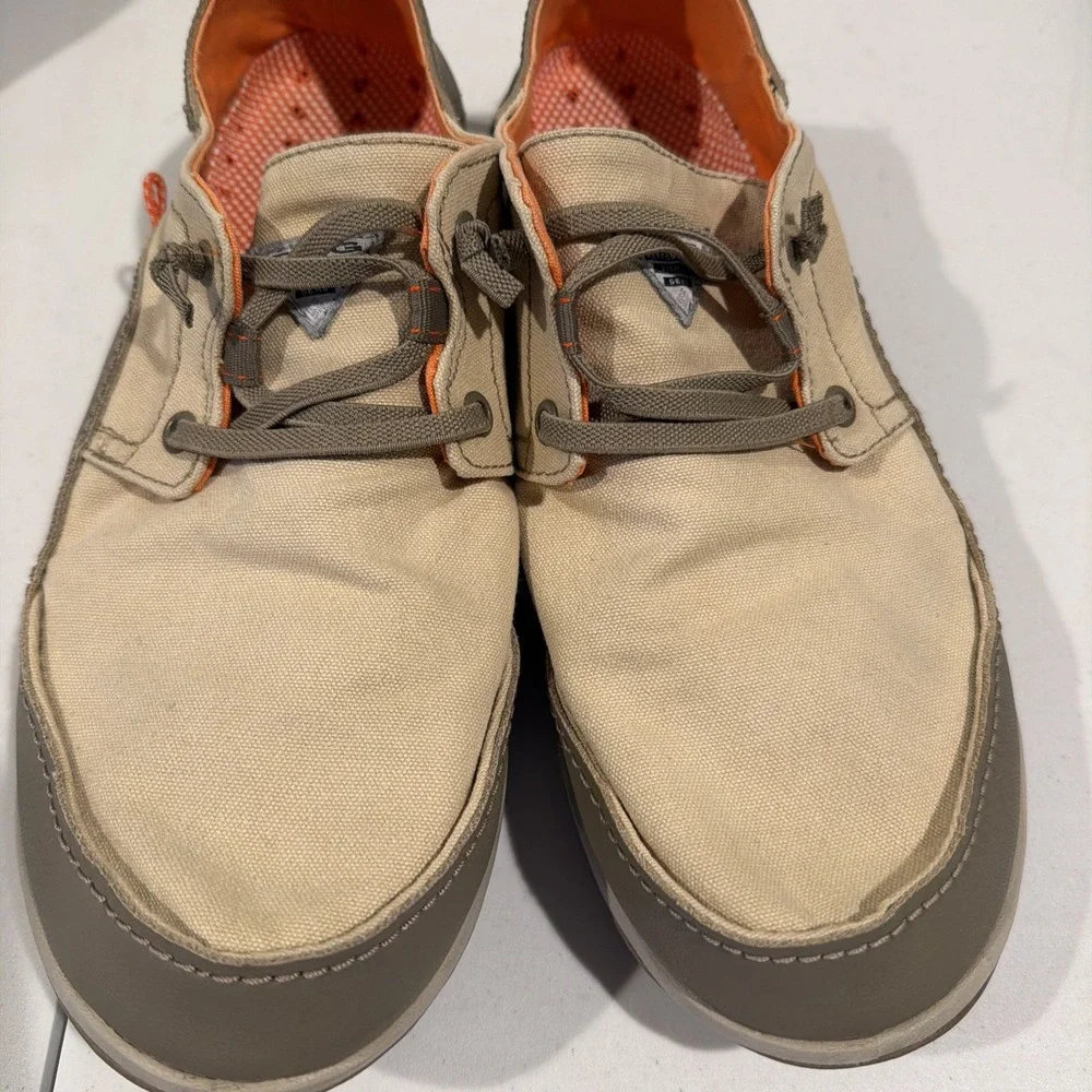 Columbia Mens Bahama Vent‎ PFG BI2658-267 Beige Casual Shoes Sneakers Size 10 W